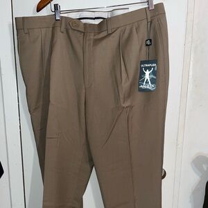 Lauren Ralph Lauren Mens UltraFlex Norton Classic Fit Wool Dress Pants Tan 40x32